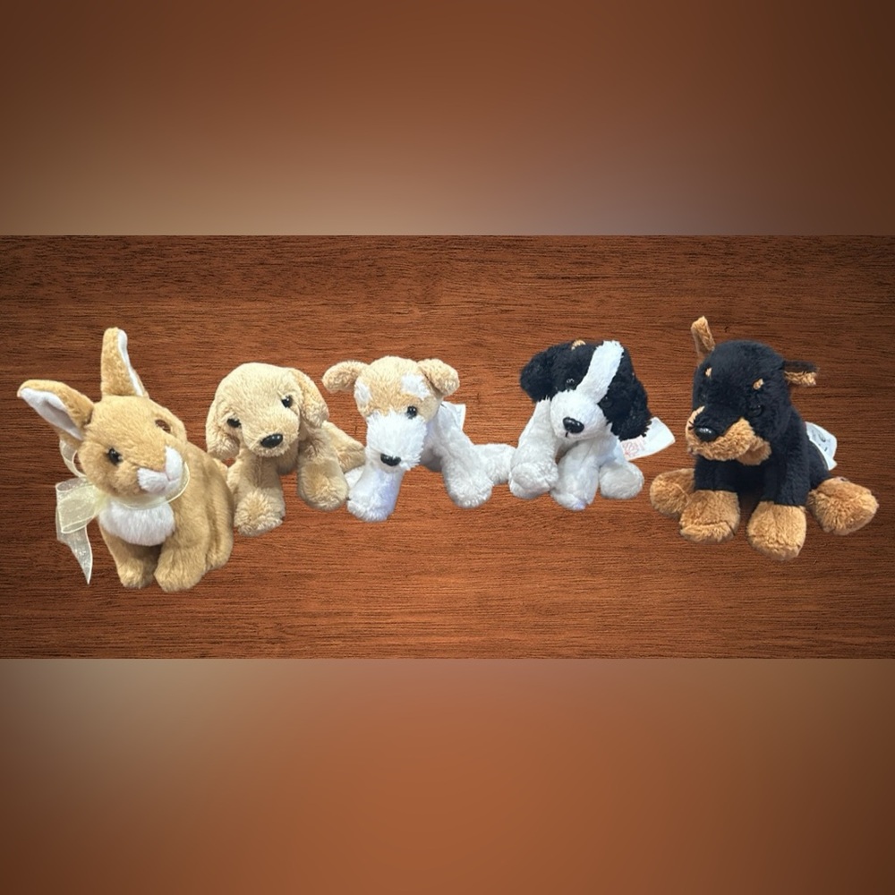 RUSS Classics plush collectibles bundle of 5 stuffed animals. 5”